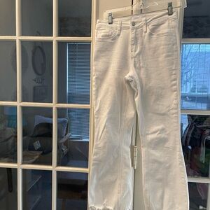 Velvet Women's Straight Leg White Jeans
